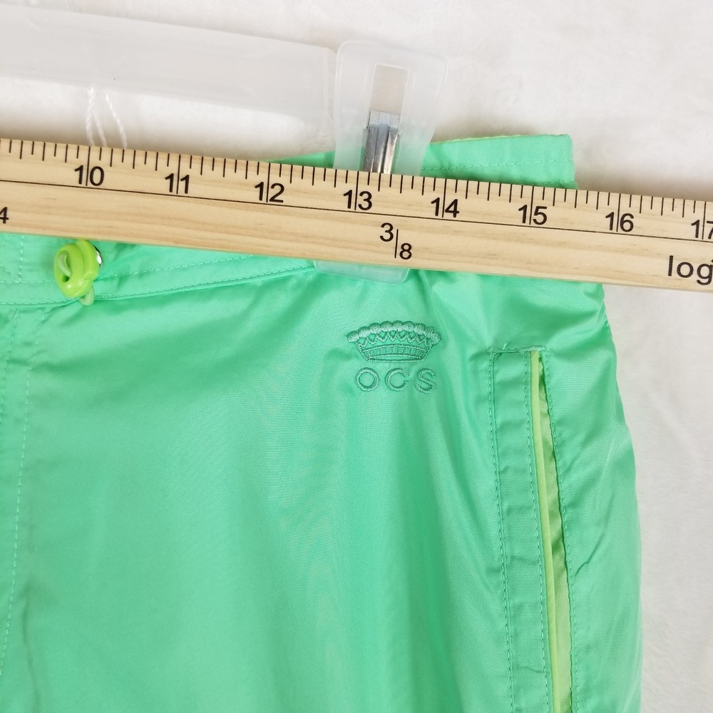 Oleg Cassini Sport Womens Mint Green Windbreaker Anorak & Pants Tracksuit Set M - Picture 8 of 12